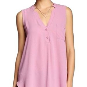 Lush semi hi-low blouse